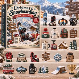 Christmas Snowboarding Christmas Decoration Advent Calendar 2026 Xmas Gifts For Husband