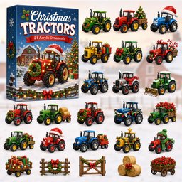 Christmas Tractors Xmas Advent Calendar Christmas Day Countdown Gifts For Farmers