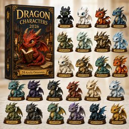 Dragon Christmas Advent Calendar Festive Counting Down Calendar Xmas Gifts For Dragon Lovers