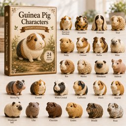 Curious Guinea 2026 Christmas Advent Calendar Guinea Pig Christmas Gifts