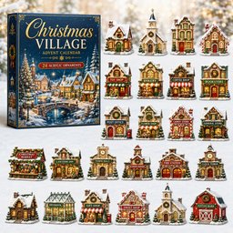 Christmas Village Xmas Advent Calendar Xmas Countdown Christmas Gifts For Dad