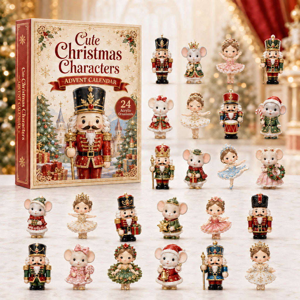 Cute Christmas Characters Advent Calendar Christmas Countdown Xmas Present For Mom