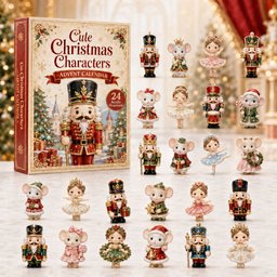 Cute Christmas Characters Advent Calendar Christmas Countdown Xmas Present For Mom