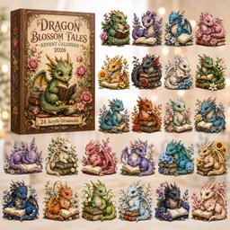 Dragon Blossom Tales Christmas Advent Calendar 2026 24 Day Festive Countdown Dragon Lover Xmas Gifts