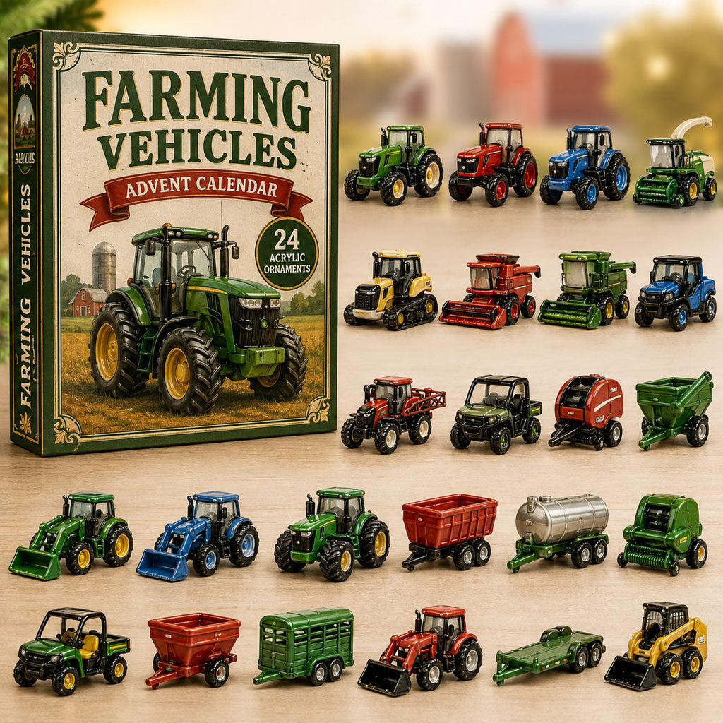 Farming Vehicles Xmas Advent Calendar Christmas Day Countdown Gifts For Farmers