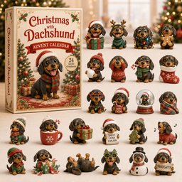Christmas With Dachshund Advent Calendar Xmas Countdown Xmas Gifts For Dachshund Lovers