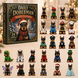 Daily Doberman Christmas Advent Calendar Christmas Gifts For Doberman Lovers