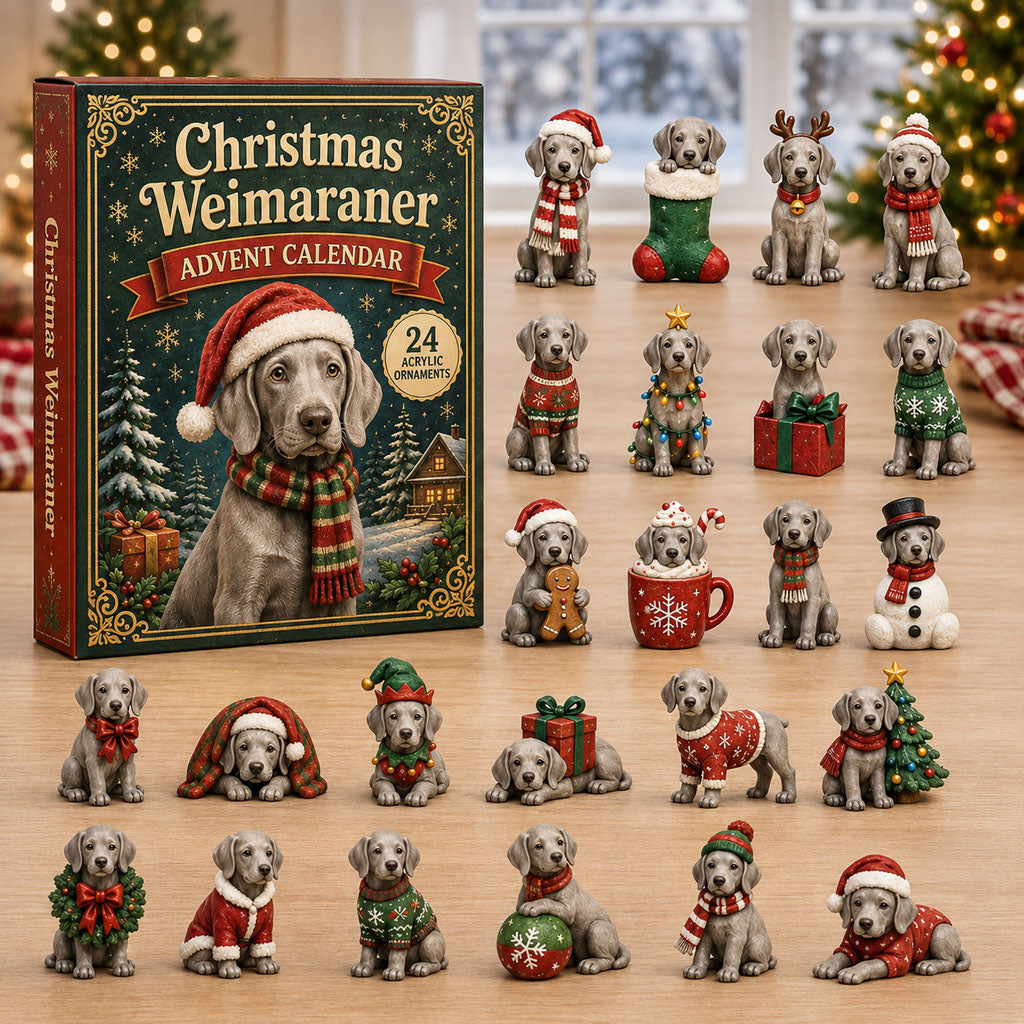 Christmas Weimaraner 2026 Christmas Advent Calendar Unique Xmas Gifts Ideas