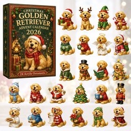 Christmas Golden Retriever Advent Calendar Xmas Presents For Golden Retriever Lovers_