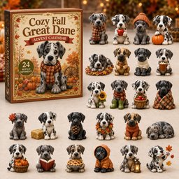 Cozy Fall Great Dane Christmas Advent Calendar 2026 Xmas Gift Ideas For Great Dane Dog Lovers