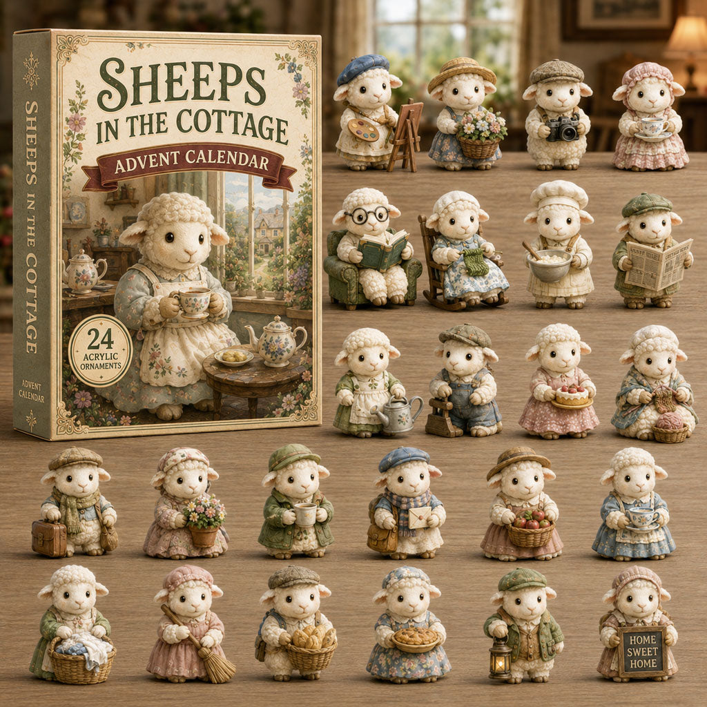 Cottage Sheep Life Christmas Advent Calendar Xmas Advent Cal Christmas Gifts For Sheep Lovers
