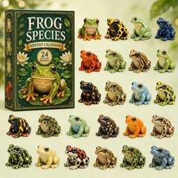 Frog Christmas Advent Calendar Christmas Eve Countdown Xmas Gifts For Frog Lovers