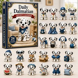 Daily Dalmatian Xmas Advent Calendar Christmas Day Countdown Gifts For Dalmatian Lovers