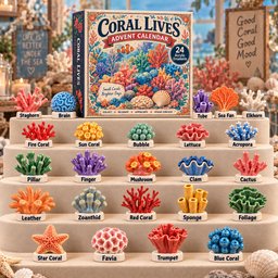 Coral Lives Christmas Advent Calendar Christmas Countdown Gifts For Coral Lovers