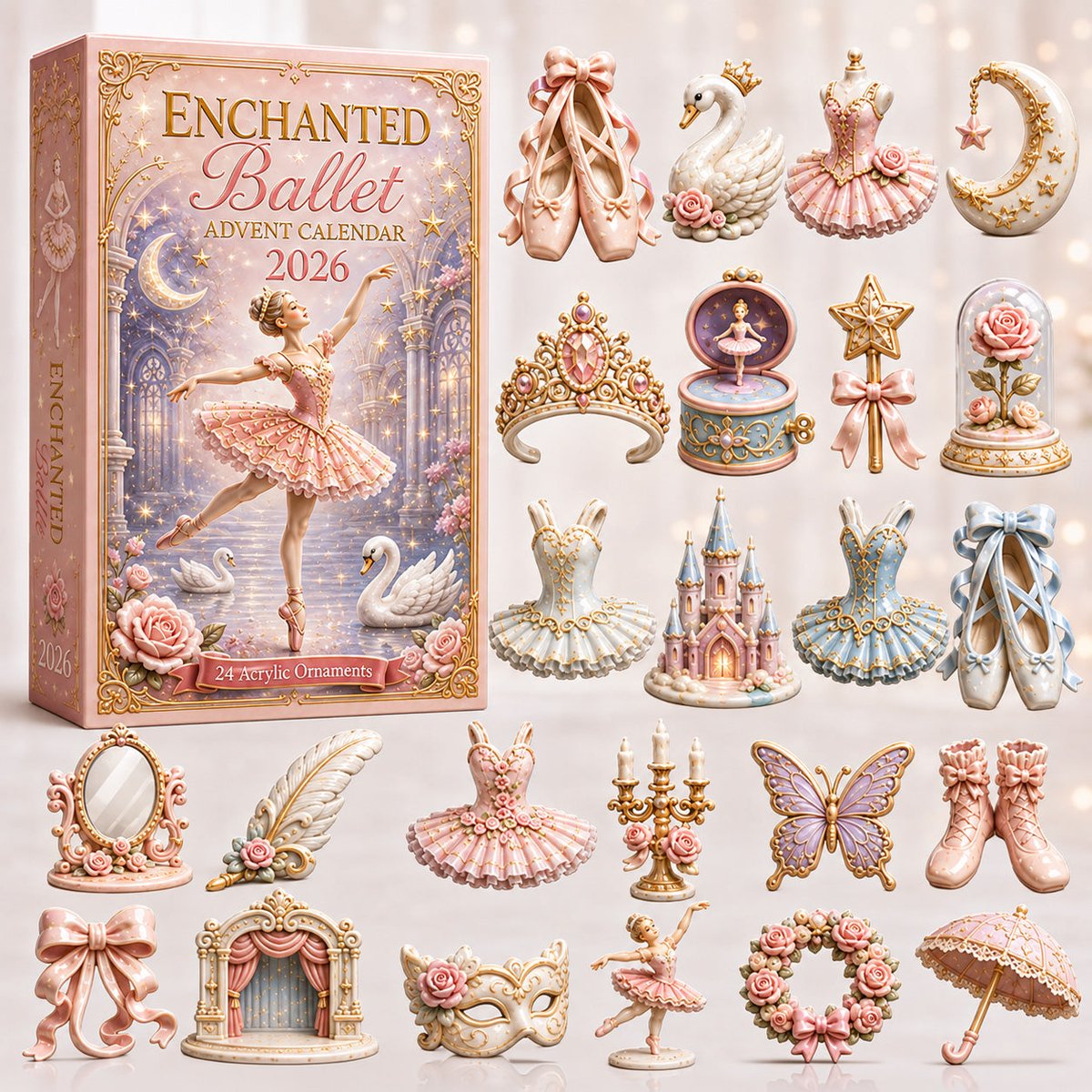 Enchanted Ballet Christmas Advent Calendar Counting Down Calendar Ballet Lovers Xmas Gifts