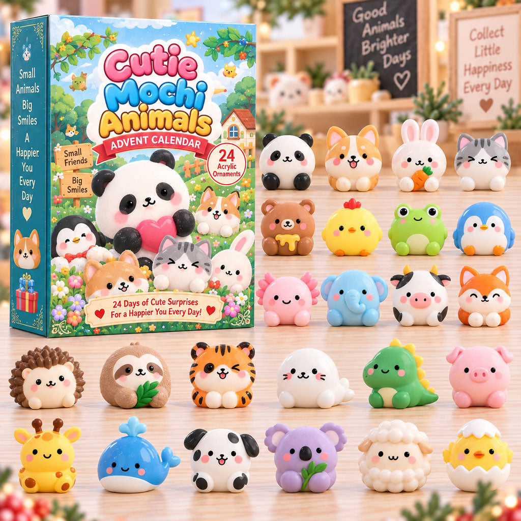 Cutie Mochi Animal Christmas Advent Calendar Christmas Countdown Gifts For Animal Lovers