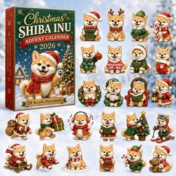 Christmas Shiba Inu Xmas Advent Calendar Christmas Present For Shiba Inu Lovers