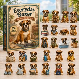 Everyday Boxer Christmas Advent Calendar Xmas Calendar Countdown Gifts For Boxer Lovers