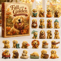 Fall With Golden Christmas Advent Calendar 2026 Xmas Gifts For Golden Lovers