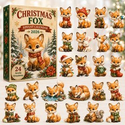 Christmas Woodland Fox Xmas Advent Calendar 2026 24 Day Festive Countdown Xmas Gifts_