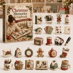 Christmas Memories Scrapbook Advent Calendar Xmas Countdown Gifts For Scrapbooking Lovers
