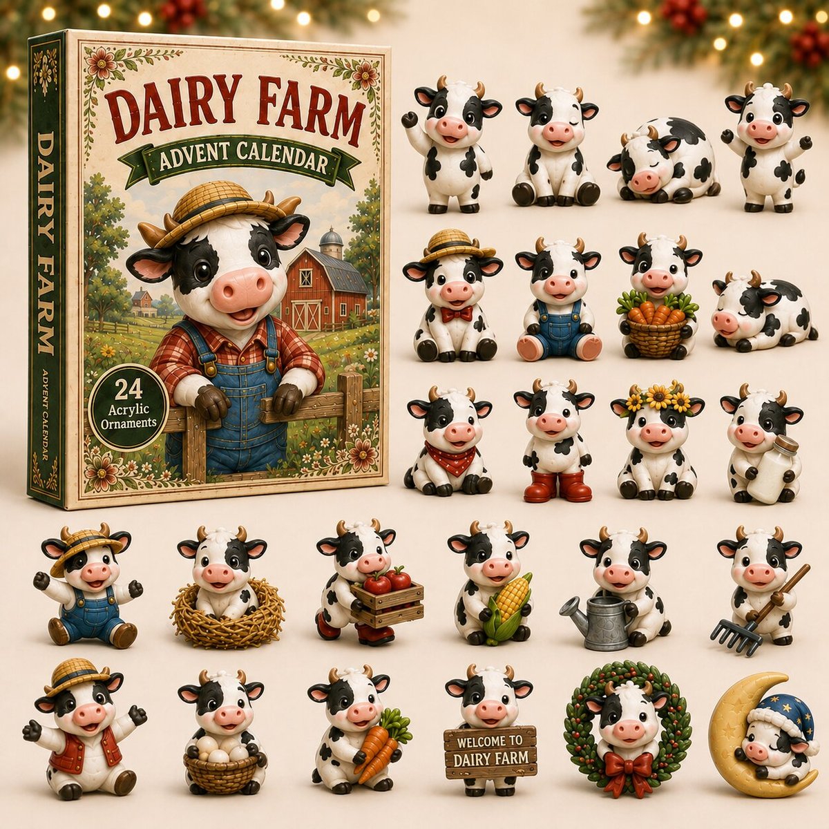 Dairy Farm Christmas Advent Calendar Christmas Eve Countdown Gifts For Farmers