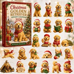 Christmas Golden Retriever Christmas Advent Calendar Counting Down Dog Lovers Xmas Gifts