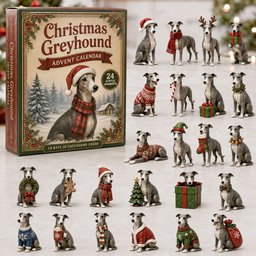 Christmas Greyhound Advent Calendar Christmas Countdown Xmas Gifts For Greyhound Lovers