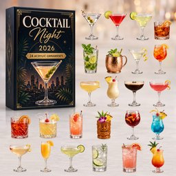 Cocktail Night Christmas Advent Calendar 2026 24 Day Festive Countdown Cocktail Lovers Xmas Gift