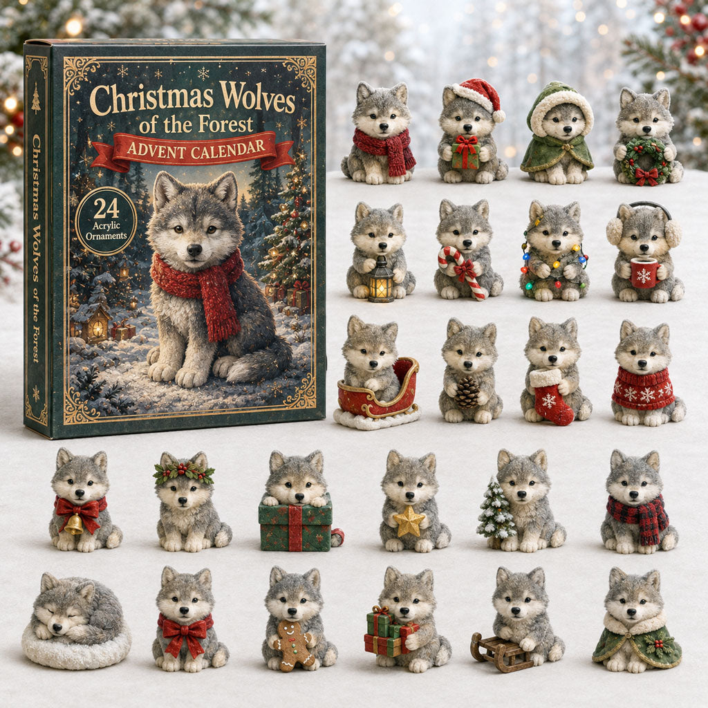 Christmas Wolves Of The Forest Advent Calendar Christmas Countdown Gifts For Wolf Lovers