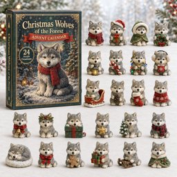 Christmas Wolves Of The Forest Advent Calendar Christmas Countdown Gifts For Wolf Lovers