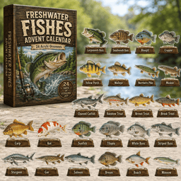 Freshwater Fishes Christmas Advent Calendar Christmas Countdown Gifts For Fishing Lovers