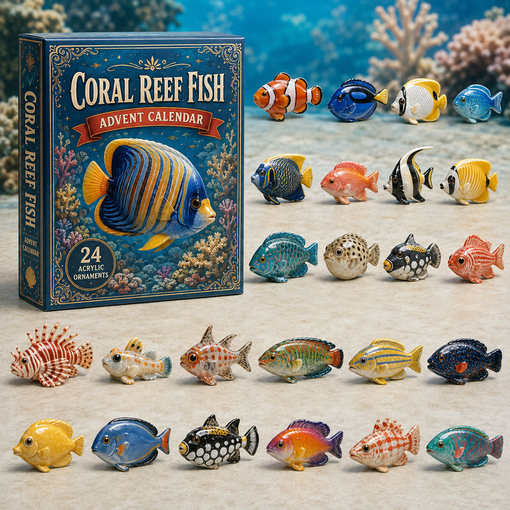 Coral Reef Fish Christmas Advent Calendar 2026 Best Xmas Gifts For Fishing Lovers
