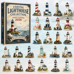 Coastal Lighthouse Advent Calendar 24 Days Of Christmas Blindbox Unique Gift Ideas