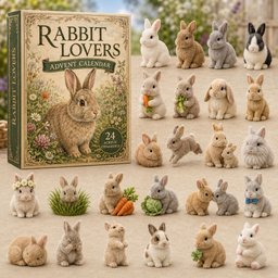 Rabbit Lovers Advent Calendar Christmas Countdown Decor Gifts For Rabbit Lovers