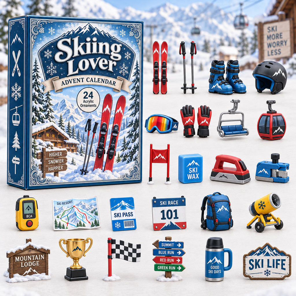 Skiing Lover Christmas Advent Calendar 2026 Xmas Presents For Skiers