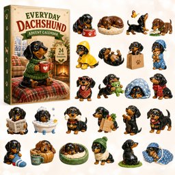 Everyday Dachshund Christmas Advent Calendar Xmas Countdown Gifts For Dachshund Lovers