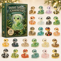Snake Species Character Christmas Advent Calendar Xmas Countdown Gifts For Snake Lovers