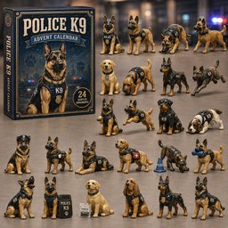 Police K9 Christmas Advent Calendar Christmas Eve Countdown Gifts For Dog Lovers