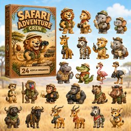Safari Adventure Crew Christmas Advent Calendar Xmas Countdown Gifts For Nature Lovers