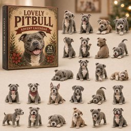 Lovely Pitbull Christmas Decoration Advent Calendar 2026 Perfect Xmas Gift For Dog Lovers