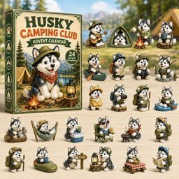 Husky Camping Club Christmas Advent Calendar Xmas Countdown Gifts For Husky Lovers