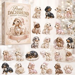 Pearl Dachshund Christmas Advent Calendar Christmas Gifts For Dachshund Lovers
