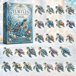 Ocean Pearl Turtles 2026 Christmas Advent Calendar Xmas Gifts For Turtle Lovers