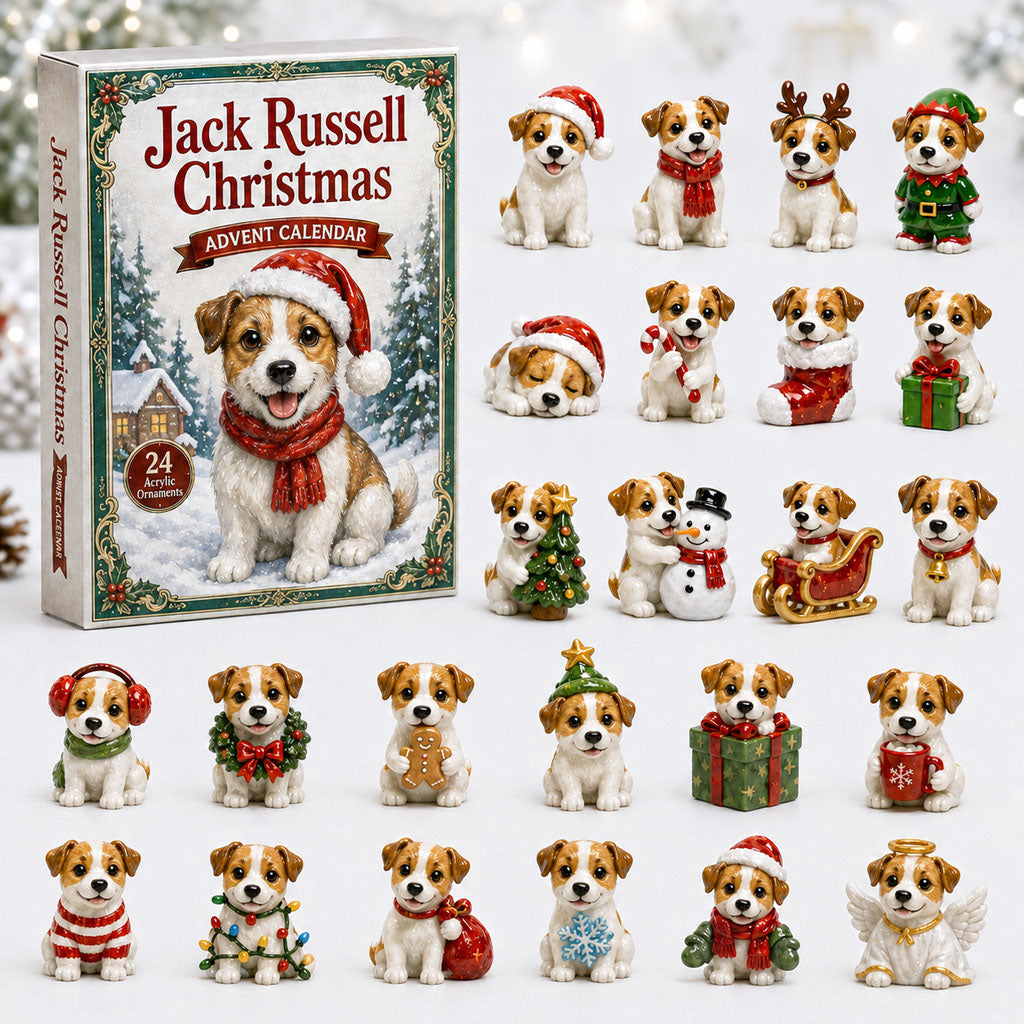 Jack Russell Christmas Advent Calendar Xmas Calendar Countdown Jack Russell Lovers Gifts