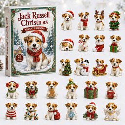 Jack Russell Christmas Advent Calendar Xmas Calendar Countdown Jack Russell Lovers Gifts