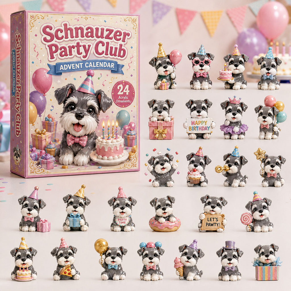 Schnauzer Party Club Christmas Advent Calendar Christmas Advent Calendar Decoration Gifts