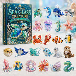 Ocean Sea Creature Christmas Advent Calendar Christmas Eve Countdown Gifts For Ocean Lovers