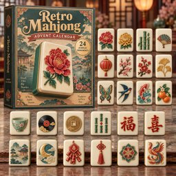 Retro Mahjong Christmas Advent Calendar Counting Down Unique Xmas Gifts For Dad