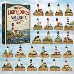 Lighthouses Of America Christmas Advent Calendar Xmas Countdown Gifts For Husband